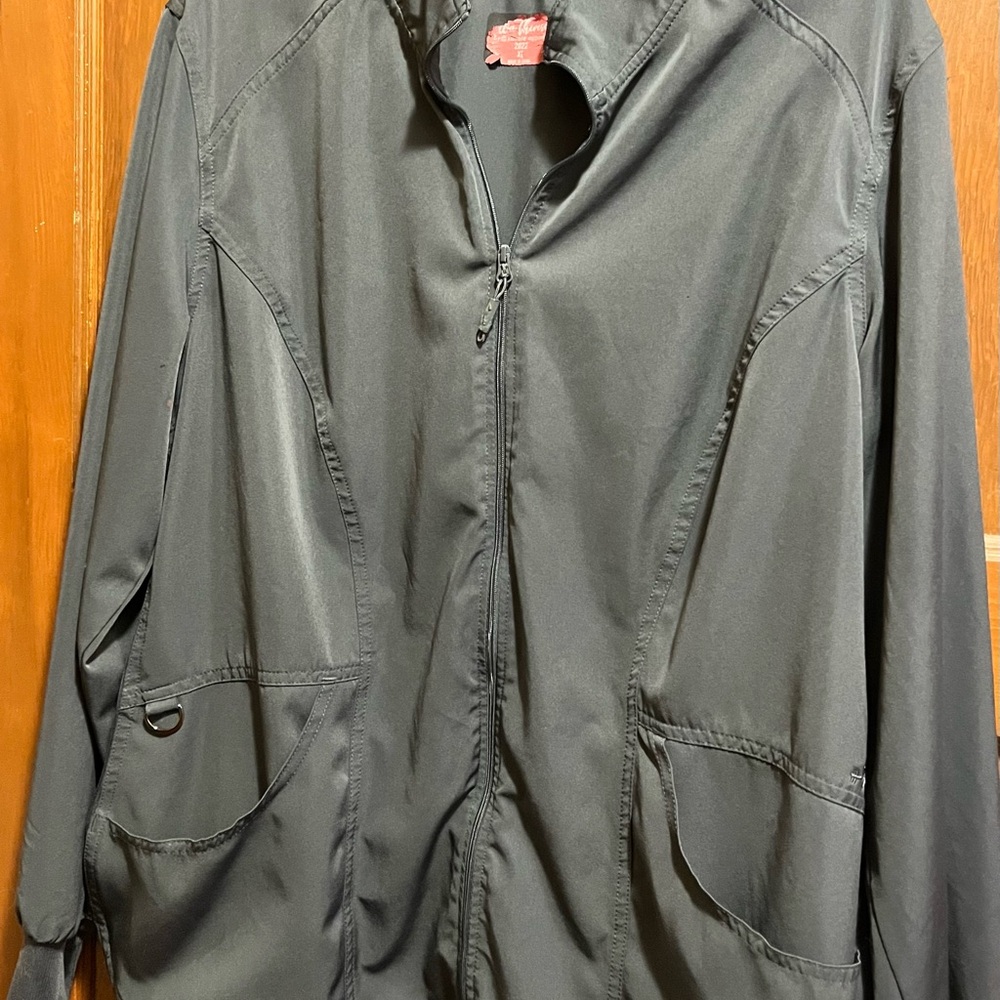 XL Ava Therese Lightweight Gray Scrub Jacket